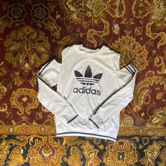 adidas Sweaters - Adidas cold shoulder crew neck sweatshirt